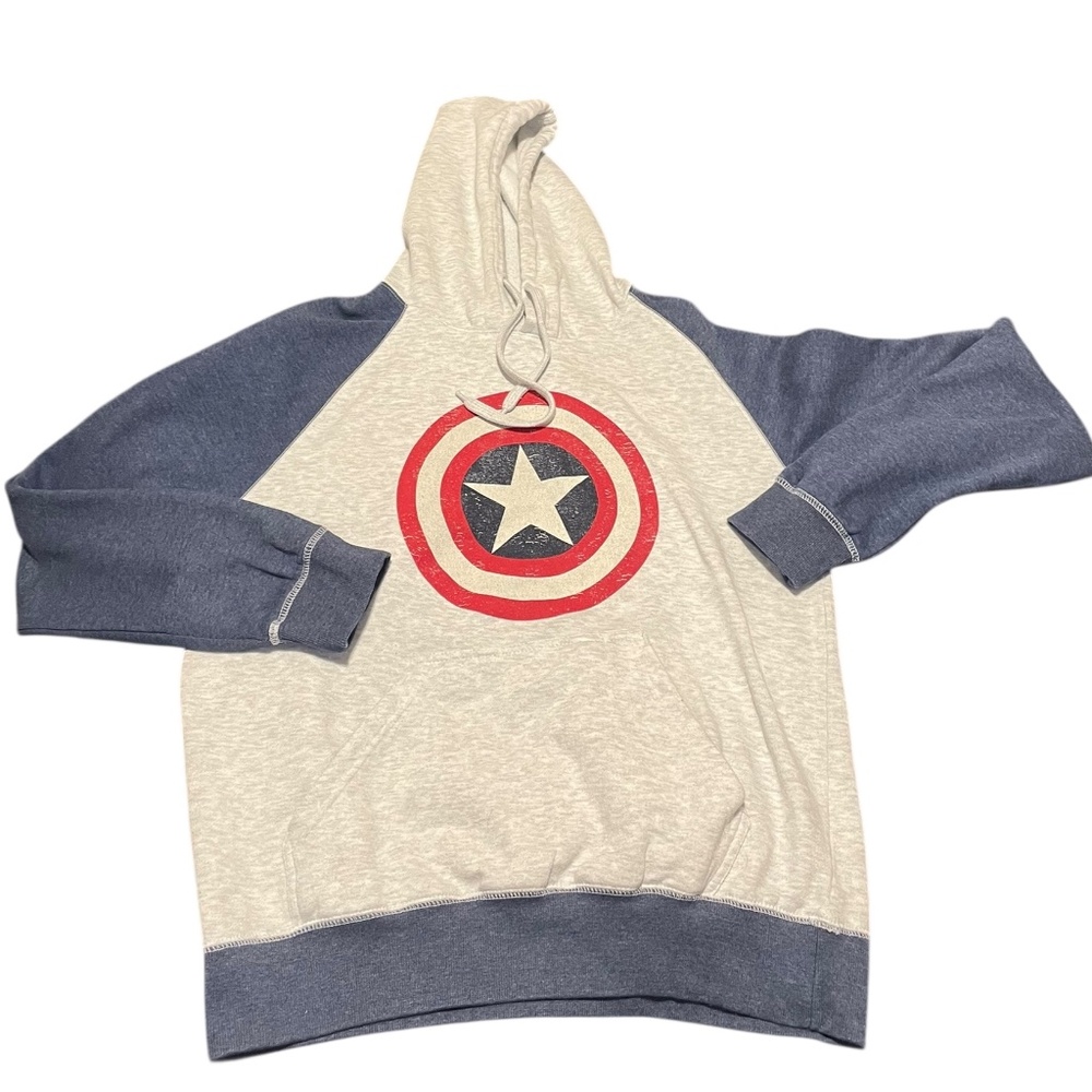 Universal Studios Marvel Captain America Pullover Hoodie Size Large